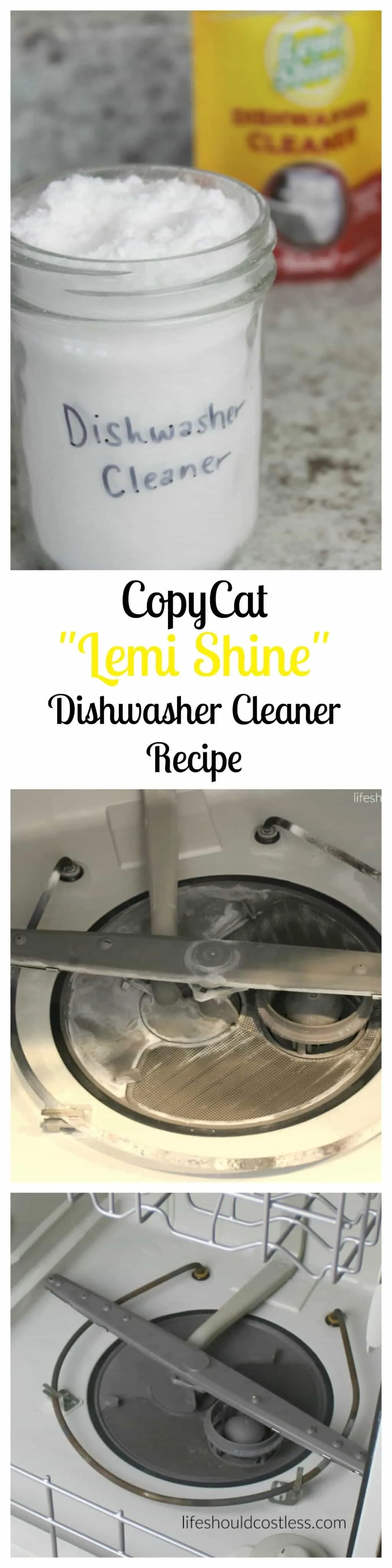 CopyCat Lemi Shine Dishwasher Cleaner Recipe - Life Should Cost Less